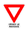 フランスの譲れ標識